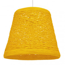 GLOBOSTAR® PLAYROOM 00998 Vintage Κρεμαστό Φωτιστικό Οροφής με Ντουί 1 x E27 AC 220-240V IP20 - Κίτρινο - Μ32 x Π32 x Υ27cm