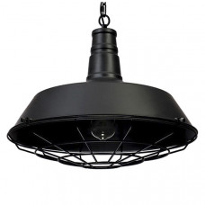 GLOBOSTAR® RAY 01048 Vintage Κρεμαστό Φωτιστικό Οροφής με Ντουί 1 x E27 AC 220-240V IP20 - Μαύρο - Μ46 x Π46 x Υ25cm