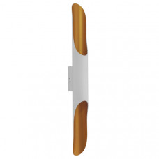 GLOBOSTAR® ESTERINA 01303 Μοντέρνο Φωτιστικό Τοίχου - Απλίκα με Ντουί 2 x E27 AC 220-240V IP20 - Λευκό & Χρυσό - Μ5.5 x Π8 x Υ60cm