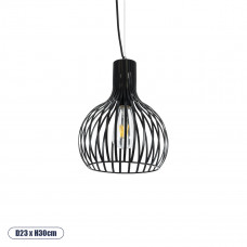 GLOBOSTAR® UPVALE 01286 Μοντέρνο Κρεμαστό Φωτιστικό Οροφής με Ντουί 1 x E27 AC 220-240V IP20 - Γαλάζιο & Λευκό - Μ40 x Π40 x Υ24cm