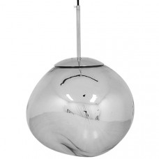 GLOBOSTAR® DIXAR 01464 Μοντέρνο Κρεμαστό Φωτιστικό Οροφής με Ντουί 1 x E27 AC 220-240V IP20 -Ασημί - Μ36 x Π36 x Υ45cm