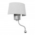 GLOBOSTAR® ELEGANT 01493 Μοντέρνο Φωτιστικό Τοίχου - Απλίκα Ξενοδοχείου Reading Light με Ντουί 1 x E27 LED 3W 360lm 36° AC 220-240V IP20 Θερμό Λευκό 2700K - Bridgelux COB Chip - Ασημί & Λευκό - Μ26 x GLOBOSTAR® ELEGANT 01493 Μοντέρνο Φωτιστικό Τοίχου - Απλίκα Ξενοδοχείου Reading Light με Ντουί 1 x E27 LED 3W 360lm 36° AC 220-240V IP20 Θερμό Λευκό 2700K - Bridgelux COB Chip - Ασημί & Λευκό - Μ26 x