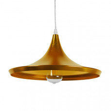 GLOBOSTAR® SHANGHAI 01545 Μοντέρνο Κρεμαστό Φωτιστικό Οροφής με Ντουί 1 x E27 AC 220-240V IP20 - Χρυσό - Μ37 x Π37 x Υ20cm
