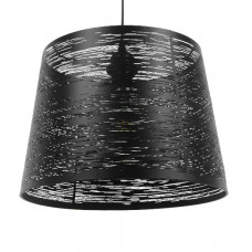 GLOBOSTAR® ACCADEMIA 01556 Μοντέρνο Κρεμαστό Φωτιστικό Οροφής με Ντουί 1 x E27 AC 220-240V IP20 - Μαύρο - Μ35 x Π35 x Υ25cm