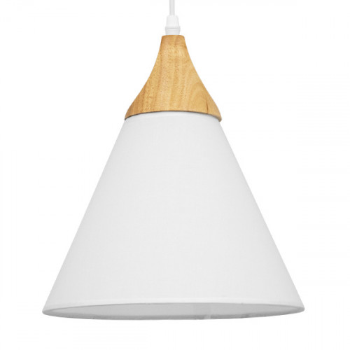 GLOBOSTAR® SHADE TEXTILE 01577 Μοντέρνο Κρεμαστό Φωτιστικό Οροφής με Ντουί 1 x E27 AC 220-240V IP20 - Λευκό & Μπεζ - Μ25 x Π25 x Υ30cm GLOBOSTAR® SHADE TEXTILE 01577 Μοντέρνο Κρεμαστό Φωτιστικό Οροφής με Ντουί 1 x E27 AC 220-240V IP20 - Λευκό & Μπεζ - Μ25 x Π25 x Υ30cm