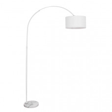 GLOBOSTAR® IMPERIAL 01588 Μοντέρνο Επιδαπέδιο Φωτιστικό με Ντουί 1 x E27 AC 220-240V IP20 - Λευκό - Μ100 x Π34 x Υ187cm