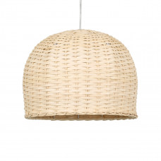 GLOBOSTAR® BERMUDA 01708 Boho Κρεμαστό Φωτιστικό Οροφής με Ντουί 1 x E27 AC 220-240V IP20 - Μπεζ - Μ31 x Π31 x Y22cm