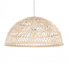 GLOBOSTAR® COMORES 01727 Boho Κρεμαστό Φωτιστικό Οροφής με Ντουί 1 x E27 AC 220-240V IP20 - Μπεζ - Μ40 x Π40 x Y20cm