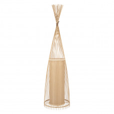 GLOBOSTAR® AZORES 01755 Boho Επιδαπέδιο Φωτιστικό με Ντουί 1 x E27 AC 220-240V IP20 - Μπεζ - Μ40 x Π40 x Υ150cm