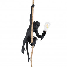 GLOBOSTAR® APES 01801 Μοντέρνο Κρεμαστό Φωτιστικό Οροφής με Ντουί 1 x E27 AC 220-240V IP20 - Μαύρο & Μπεζ - Μ26 x Π28 x Υ69cm