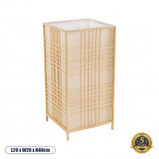 GLOBOSTAR® JUNIE 01997 Boho Επιτραπέζιο Φωτιστικό Πορτατίφ με Ντουί 1 x E27 AC 220-240V IP20 - Μπεζ - Μ20 x Π20 x Υ40cm