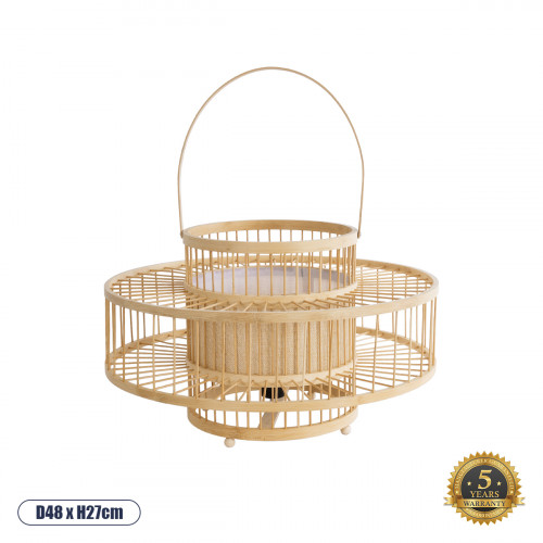 GLOBOSTAR® SORENIA 02003 Boho Επιδαπέδιο Φωτιστικό με Ντουί 1 x E27 AC 220-240V IP20 - Μπεζ - Μ48 x Π48 x Υ27cm GLOBOSTAR® SORENIA 02003 Boho Επιδαπέδιο Φωτιστικό με Ντουί 1 x E27 AC 220-240V IP20 - Μπεζ - Μ48 x Π48 x Υ27cm