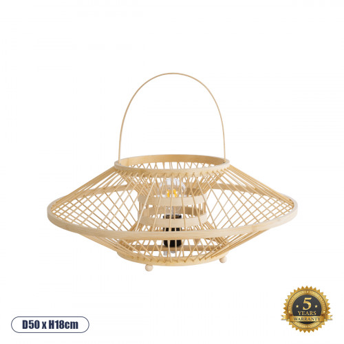 GLOBOSTAR® SORENIA 02005 Boho Επιτραπέζιο Φωτιστικό Πορτατίφ με Ντουί 1 x E27 AC 220-240V IP20 - Μπεζ - Μ50 x Π50 x Υ18cm GLOBOSTAR® SORENIA 02005 Boho Επιτραπέζιο Φωτιστικό Πορτατίφ με Ντουί 1 x E27 AC 220-240V IP20 - Μπεζ - Μ50 x Π50 x Υ18cm