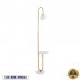 GLOBOSTAR® CORDELIA 02025 Μοντέρνο Επιδαπέδιο Φωτιστικό με Ντουί 1 x E27 AC 220-240V IP20 - Χρυσό & Λευκό - Μ30 x Π38 x Υ180cm GLOBOSTAR® CORDELIA 02025 Μοντέρνο Επιδαπέδιο Φωτιστικό με Ντουί 1 x E27 AC 220-240V IP20 - Χρυσό & Λευκό - Μ30 x Π38 x Υ180cm