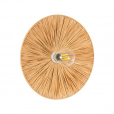 GLOBOSTAR® COLOMBO 02277 Boho Φωτιστικό Τοίχου - Απλίκα με Ντουί 1 x E27 AC 220-240V IP20 - Μπεζ - Μ40 x Π40 x Υ9cm