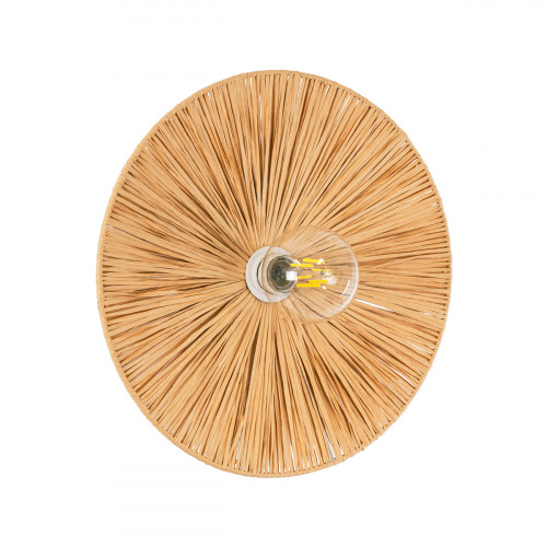 GLOBOSTAR® COLOMBO 02277 Boho Φωτιστικό Τοίχου - Απλίκα με Ντουί 1 x E27 AC 220-240V IP20 - Μπεζ - Μ40 x Π40 x Υ9cm GLOBOSTAR® COLOMBO 02277 Boho Φωτιστικό Τοίχου - Απλίκα με Ντουί 1 x E27 AC 220-240V IP20 - Μπεζ - Μ40 x Π40 x Υ9cm