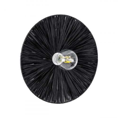 GLOBOSTAR® COLOMBO 02279 Boho Φωτιστικό Τοίχου - Απλίκα με Ντουί 1 x E27 AC 220-240V IP20 - Μαύρο - Μ40 x Π40 x Υ9cm GLOBOSTAR® COLOMBO 02279 Boho Φωτιστικό Τοίχου - Απλίκα με Ντουί 1 x E27 AC 220-240V IP20 - Μαύρο - Μ40 x Π40 x Υ9cm