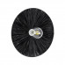 GLOBOSTAR® COLOMBO 02279 Boho Φωτιστικό Τοίχου - Απλίκα με Ντουί 1 x E27 AC 220-240V IP20 - Μαύρο - Μ40 x Π40 x Υ9cm GLOBOSTAR® COLOMBO 02279 Boho Φωτιστικό Τοίχου - Απλίκα με Ντουί 1 x E27 AC 220-240V IP20 - Μαύρο - Μ40 x Π40 x Υ9cm