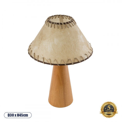 GLOBOSTAR® MASPALOMAS 02291 Boho Επιτραπέζιο Φωτιστικό Πορτατίφ με Ντουί 1 x E27 AC 220-240V IP20 - Καφέ & Μπεζ - Μ30 x Π30 x Υ45cm GLOBOSTAR® MASPALOMAS 02291 Boho Επιτραπέζιο Φωτιστικό Πορτατίφ με Ντουί 1 x E27 AC 220-240V IP20 - Καφέ & Μπεζ - Μ30 x Π30 x Υ45cm