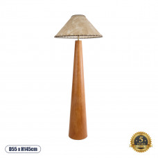 GLOBOSTAR® MASPALOMAS 02292 Boho Επιδαπέδιο Φωτιστικό με Ντουί 1 x E27 AC 220-240V IP20 - Καφέ & Μπεζ - Μ55 x Π55 x Υ145cm