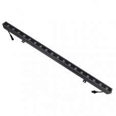 GLOBOSTAR® WASHER-MOZA 05107 Μπάρα Φωτισμού Wall Washer LED 24W 2400lm 10-30° DC 24V Αδιάβροχο IP66 RGB Dimmable - Γκρι Ανθρακί - Μ100 x Π4 x Υ5cm - 3 Χρόνια Εγγύηση