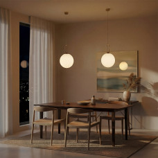 kelvo® BELLISSIMO KLV-101-0377 Κρεμαστό Φωτιστικό Οροφής για Λάμπα με Ντουί E27 AC 220-240V IP20 - Χρυσό Βούρτσας Πλατίνα & Λευκό - Μ30 x Π30 x Υ52cm