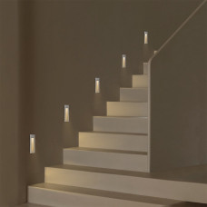 kelvo® STEPART KLV-101-0094 Χωνευτό Φωτιστικό Σκαλοπατιού / Διαδρόμου LED 3W 375lm 45° AC 220-240V Αδιάβροχο IP65 Θερμό Λευκό 2700K - Lumileds SMD Chip & TÜV SÜD Driver - Λευκό Ματ - Μ6.5 x Π6.5 x Υ21