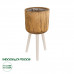 GloboStar® Artificial Garden JAMAICA 20554 Διακοσμητικό Ξύλινο Κασπώ Γλάστρα - Flower Pot Καφέ Φ22 x Υ46cm GloboStar® Artificial Garden JAMAICA 20554 Διακοσμητικό Ξύλινο Κασπώ Γλάστρα - Flower Pot Καφέ Φ22 x Υ46cm