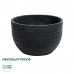 GloboStar® Artificial Garden VEGAS 20702 Διακοσμητικό Πολυεστερικό Τσιμεντένιο Κασπώ Γλάστρα - Flower Pot Μαύρο Φ45 x Υ28cm GloboStar® Artificial Garden VEGAS 20702 Διακοσμητικό Πολυεστερικό Τσιμεντένιο Κασπώ Γλάστρα - Flower Pot Μαύρο Φ45 x Υ28cm