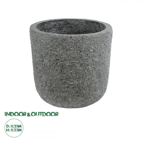 GloboStar® Artificial Garden ERICE 20757 Επιδαπέδιο Πολυεστερικό Τσιμεντένιο Κασπώ Γλάστρα - Flower Pot Γκρι Φ25 x Υ23cm GloboStar® Artificial Garden ERICE 20757 Επιδαπέδιο Πολυεστερικό Τσιμεντένιο Κασπώ Γλάστρα - Flower Pot Γκρι Φ25 x Υ23cm