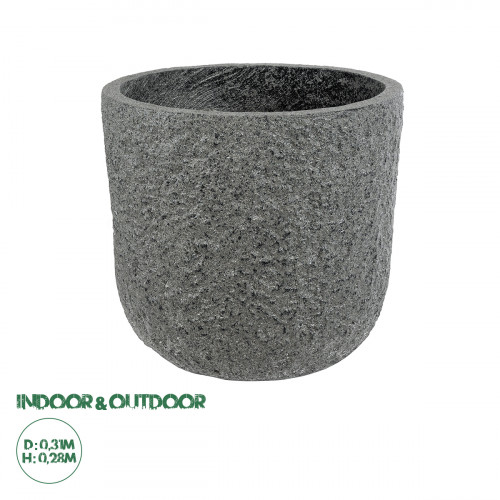 GloboStar® Artificial Garden ERICE 20758 Επιδαπέδιο Πολυεστερικό Τσιμεντένιο Κασπώ Γλάστρα - Flower Pot Γκρι Φ31 x Υ28cm GloboStar® Artificial Garden ERICE 20758 Επιδαπέδιο Πολυεστερικό Τσιμεντένιο Κασπώ Γλάστρα - Flower Pot Γκρι Φ31 x Υ28cm