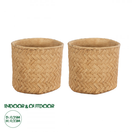GloboStar® Artificial Garden MEDRANO 20799 ΣΕΤ 2 Διακοσμητικά Πολυεστερικά Τσιμεντένιά Κασπώ Γλάστρες - Flower Pots Μπεζ A:Φ25 x Υ23cm B:Φ25 x Υ23cm GloboStar® Artificial Garden MEDRANO 20799 ΣΕΤ 2 Διακοσμητικά Πολυεστερικά Τσιμεντένιά Κασπώ Γλάστρες - Flower Pots Μπεζ A:Φ25 x Υ23cm B:Φ25 x Υ23cm