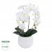 GloboStar® Artificial Garden WHITE ORCHID 21117 Διακοσμητικό Φυτό Λευκή Ορχιδέα Υ45cm GloboStar® Artificial Garden WHITE ORCHID 21117 Διακοσμητικό Φυτό Λευκή Ορχιδέα Υ45cm