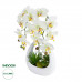 GloboStar® Artificial Garden WHITE ORCHID 21128 Διακοσμητικό Φυτό Λευκή Ορχιδέα Υ39cm GloboStar® Artificial Garden WHITE ORCHID 21128 Διακοσμητικό Φυτό Λευκή Ορχιδέα Υ39cm