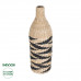 GloboStar® Artificial Garden AQABA 21243 Διακοσμητικό Πλεκτό Καλάθι - Κασπώ Γλάστρα - Flower Pot Μπεζ με Μαύρο Φ20cm x Υ60cm GloboStar® Artificial Garden AQABA 21243 Διακοσμητικό Πλεκτό Καλάθι - Κασπώ Γλάστρα - Flower Pot Μπεζ με Μαύρο Φ20cm x Υ60cm