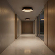 kelvo® SALEM KLV-101-0280 Φωτιστικό Οροφής LED 75W 7500lm 120° AC 220-240V IP20 Ρυθμιζόμενο Λευκό CCT με Χειριστήριο από 2700K έως 6000K Dimmable - Lumileds SMD Chip - Καφέ Ματ - Μ45 x Π45 x Υ9.5cm - 