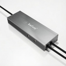 kelvo® SELAS KLV-107-0037 Τροφοδοτικό/Μετασχηματιστής Class I PELV 360W 15A AC 220-240V σε DC 24V Αδιάβροχο IP67 - Γκρι Ανθρακί Ματ - Μ26.8 x Π7.2 x Υ3.2cm - 5 Χρόνια Εγγύηση