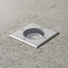 kelvo® KERIA KLV-101-0276 Χωνευτό Φωτιστικό Σποτ Δαπέδου για Λάμπα MR16 με Ντουί GU10 AC 220-240V Αδιάβροχο IP68 IK09 - Ανοξείδωτο Ατσάλι SS316 - Μ11 x Π11 x Υ11.5cm / Q10.4cm