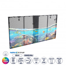 GLOBOSTAR® OPTILED 41005 Διάφανη Οθόνη Video Wall P3.91 Καμπίνα 100x50cm LED 110W 3840Hz 32768 Dots ≥4500cd/㎡ Nits AC 220-240V Εσωτερικού Χώρου IP31 Full Color S1/8 14Bits - Κάρτα NovaStar A5S-N - Nat
