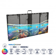 GLOBOSTAR® TRUEVIEW 41006 Διάφανη Οθόνη Video Wall P3.91 Καμπίνα 100x50cm LED 130W 3840Hz 32768 Dots ≥4500cd/㎡ Nits AC 220-240V Εξωτερικού Χώρου IP65 Full Color S1/8 14Bits - Κάρτα NovaStar A5S-N - Na