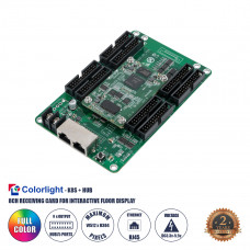 GLOBOSTAR® K8S+HUB 41023 Colorlight K8S+HUB-DL-S65 Διαδραστική Receiving Card για Οθόνες LED Video Wall 8 x HUB75E με Loading Capacity σε Pixel 512 x 384px - Gigabit Network Ethernet Input & Output Po