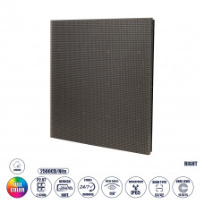 GLOBOSTAR® FLOORWALL 41028 Module για Διαδραστική Οθόνη Πατώματος Video Wall 25x25cm 84x84px P2.97 LED 50W 3840Hz 7056 Dots ≥4500cd/㎡ Nits DC 5V Εξωτερικού Χώρου IP65 Full Color S1/42 14Bits - Kinglig