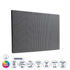 GLOBOSTAR® STANDWALL 41055 Module για Οθόνες LED Video Wall 32x16cm 128x64px P2.5 LED 35W 3840Hz 8192 Dots ≥5000cd/㎡ Nits DC 5V Εξωτερικού Χώρου IP65 Full Color S1/16 14Bits - Kinglight SMD1415 - Μ32 