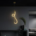 kelvo® GLOW KLV-101-0160 Κρεμαστό Φωτιστικό Οροφής LED 24W 2400lm 360° AC 220-240V IP20 Ρυθμιζόμενο Λευκό CCT με On/Off 2700K/4500K/6000K - Lumileds SMD Chip - Χρυσό Πλατίνα - Μ30 x Π17 x Υ66cm - 3 Χρ