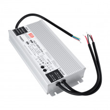 GLOBOSTAR® MEANWELL-HLG480H-24A 90795 Τροφοδοτικό/Μετασχηματιστής Class I SELV 480W 20A AC 220-240V σε DC 24V Αδιάβροχο IP65 - Ρυθμιζόμενo από DC 20.4V έως DC 25.2V - Ασημί - Μ26.2 x Π12.5 x Υ4.4cm - 