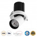 GLOBOSTAR® VIRGO-M 60306 Χωνευτό Κινούμενο Downlight Σποτ LED 12W 1560lm 36° AC 220-240V IP20 Φυσικό Λευκό 4500K - Bridgelux COB Chip & TÜV SÜD Driver - Λευκό & Μαύρο Ματ - Μ11 x Π11 x Υ11.5cm / Q9.5c GLOBOSTAR® VIRGO-M 60306 Χωνευτό Κινούμενο Downlight Σποτ LED 12W 1560lm 36° AC 220-240V IP20 Φυσικό Λευκό 4500K - Bridgelux COB Chip & TÜV SÜD Driver - Λευκό & Μαύρο Ματ - Μ11 x Π11 x Υ11.5cm / Q9.5c