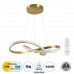 GLOBOSTAR® DEXTER 61051 Μοντέρνο Κρεμαστό Φωτιστικό Οροφής LED 72W 8064lm 300° AC 220-240V IP20 Ρυθμιζόμενο Λευκό CCT με Χειριστήριο από 2700K έως 6000K Dimmable - Lumileds SMD Chip - Σατινέ Χρυσό Βού GLOBOSTAR® DEXTER 61051 Μοντέρνο Κρεμαστό Φωτιστικό Οροφής LED 72W 8064lm 300° AC 220-240V IP20 Ρυθμιζόμενο Λευκό CCT με Χειριστήριο από 2700K έως 6000K Dimmable - Lumileds SMD Chip - Σατινέ Χρυσό Βού