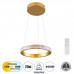 GLOBOSTAR® DIAMOND 61127 Μοντέρνο Κρεμαστό Φωτιστικό Οροφής LED 20W 2356lm 360° AC 220-240V IP20 Ρυθμιζόμενο Λευκό CCT με Χειριστήριο από 2700K έως 6000K Dimmable - Lumileds SMD Chip - Χρυσό Βούρτσας GLOBOSTAR® DIAMOND 61127 Μοντέρνο Κρεμαστό Φωτιστικό Οροφής LED 20W 2356lm 360° AC 220-240V IP20 Ρυθμιζόμενο Λευκό CCT με Χειριστήριο από 2700K έως 6000K Dimmable - Lumileds SMD Chip - Χρυσό Βούρτσας