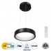 GLOBOSTAR® NEMESIS 61152 Μοντέρνο Κρεμαστό Φωτιστικό Οροφής LED 20W 2356lm 360° AC 220-240V IP20 Ρυθμιζόμενο Λευκό CCT με Χειριστήριο από 2700K έως 6000K Dimmable - Lumileds SMD Chip - Μαυρό Ματ - Μ25 GLOBOSTAR® NEMESIS 61152 Μοντέρνο Κρεμαστό Φωτιστικό Οροφής LED 20W 2356lm 360° AC 220-240V IP20 Ρυθμιζόμενο Λευκό CCT με Χειριστήριο από 2700K έως 6000K Dimmable - Lumileds SMD Chip - Μαυρό Ματ - Μ25