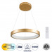 GLOBOSTAR® NEMESIS 61157 Μοντέρνο Κρεμαστό Φωτιστικό Οροφής LED 30W 3513lm 360° AC 220-240V IP20 Ρυθμιζόμενο Λευκό CCT με Χειριστήριο από 2700K έως 6000K Dimmable - Lumileds SMD Chip - Χρυσό Βούρτσας GLOBOSTAR® NEMESIS 61157 Μοντέρνο Κρεμαστό Φωτιστικό Οροφής LED 30W 3513lm 360° AC 220-240V IP20 Ρυθμιζόμενο Λευκό CCT με Χειριστήριο από 2700K έως 6000K Dimmable - Lumileds SMD Chip - Χρυσό Βούρτσας